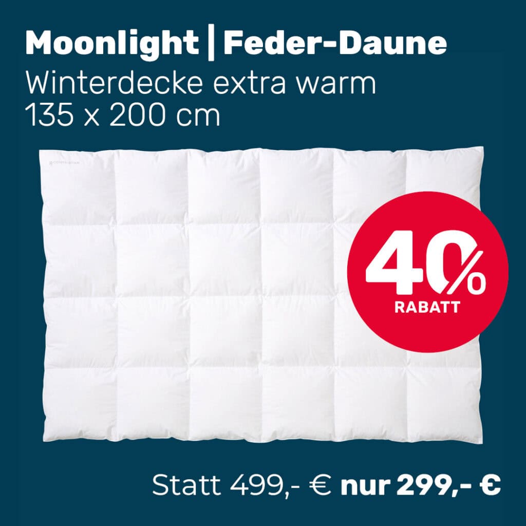 Moonlight Bettdecke Rabattaktion