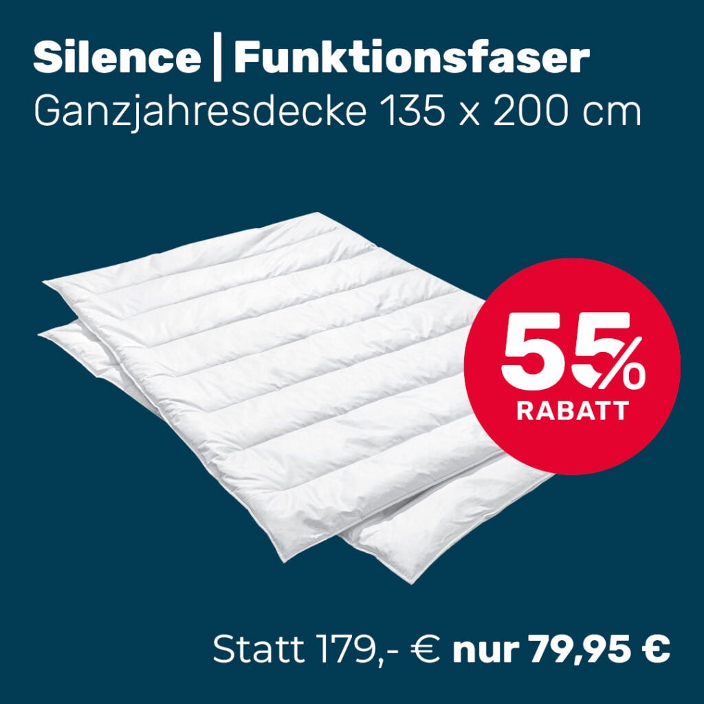 Silence Bettdecke Rabattaktion