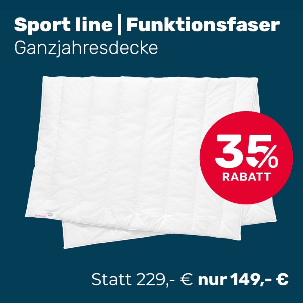Sport Line Bettdecke Rabattaktion